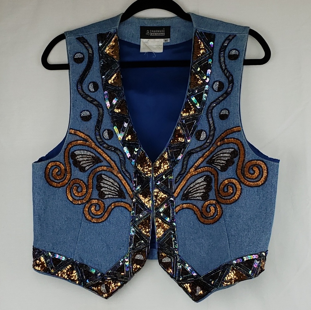 Sharmark Vintage Jean vintage vest
